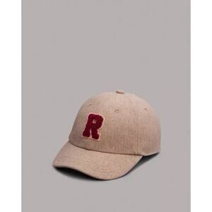 NWOT Rag & Bone Addison Baseball Cap Red Grey “R” Logo Wool One Size
